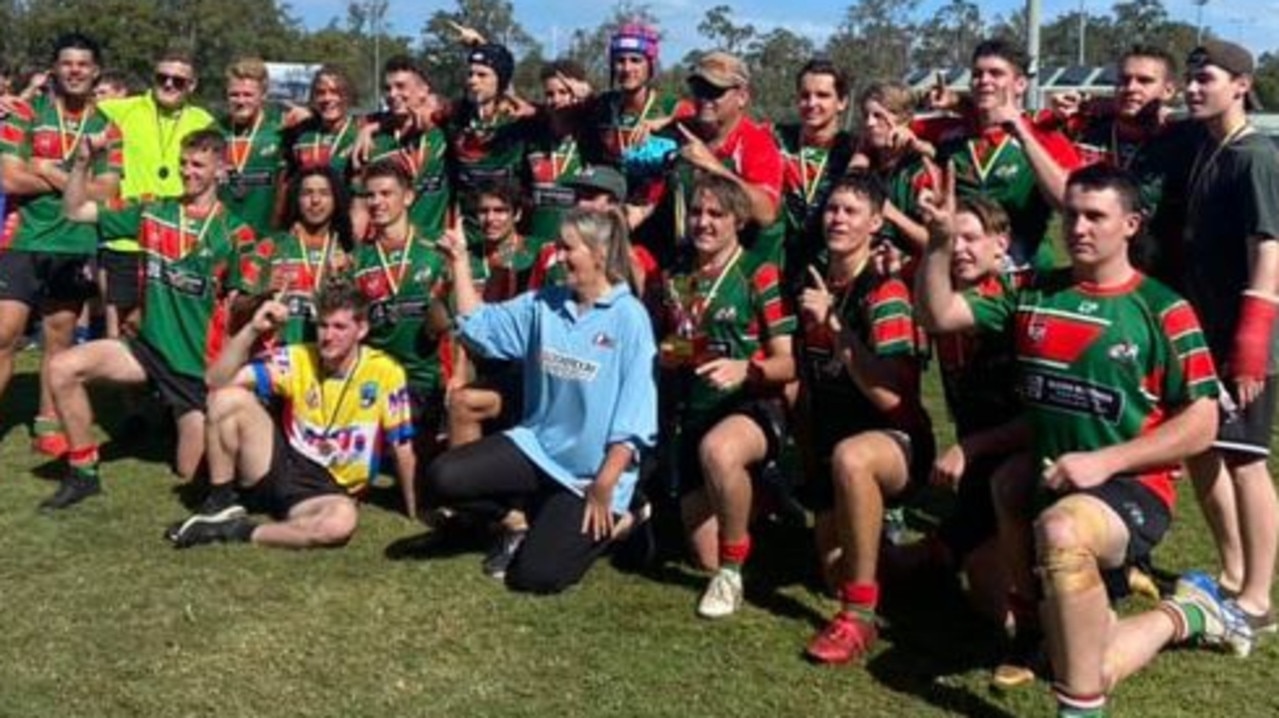 2021 RLG U17 premiers Tannum Seagulls after their 38-10 win over Valleys Diehards at Marley Brown Oval on Saturday.