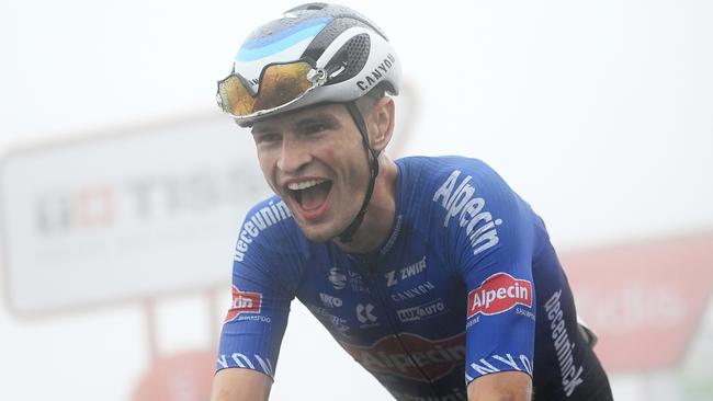 Jay Vine of Australia and Team Alpecin-Deceuninck won a stage at the Vuelta this year. Photo by Tim de Waele/Getty Images