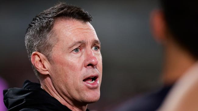 Collingwood coach Craig McRae has thrown his support behind Opening Round. Picture: Dylan Burns/AFL Photos via Getty Images