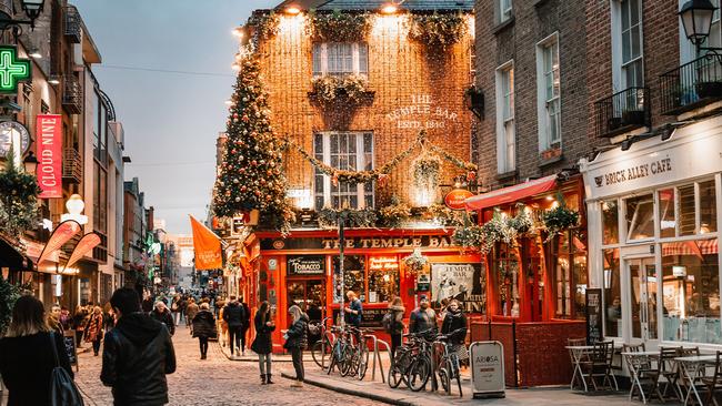 Dublin's famous Temple Bar district.