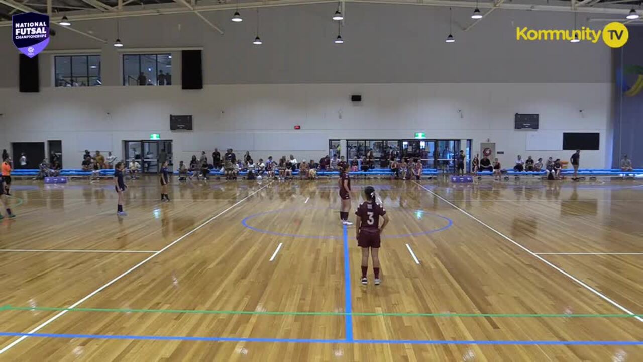 Replay:  Football Victoria Navy v Football Queensland (U15 Girls) -  2025 National Futsal Championships Day 2