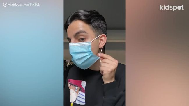 TikTok video reveals hack for when your face mask is too big