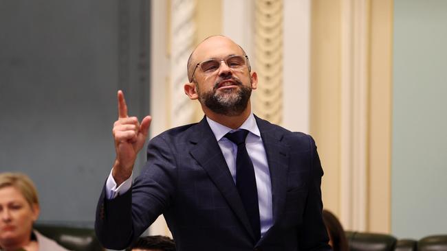 Queensland Treasurer David Janetzki during parliament sitting in Brisbane. Picture: NewsWire/Tertius Pickard