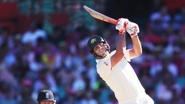 Some lusty hitting from the Marsh brothers helped take the day away from England.