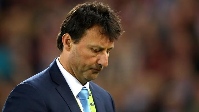 Blues coach Laurie Daley was gutted after the game three loss this year.