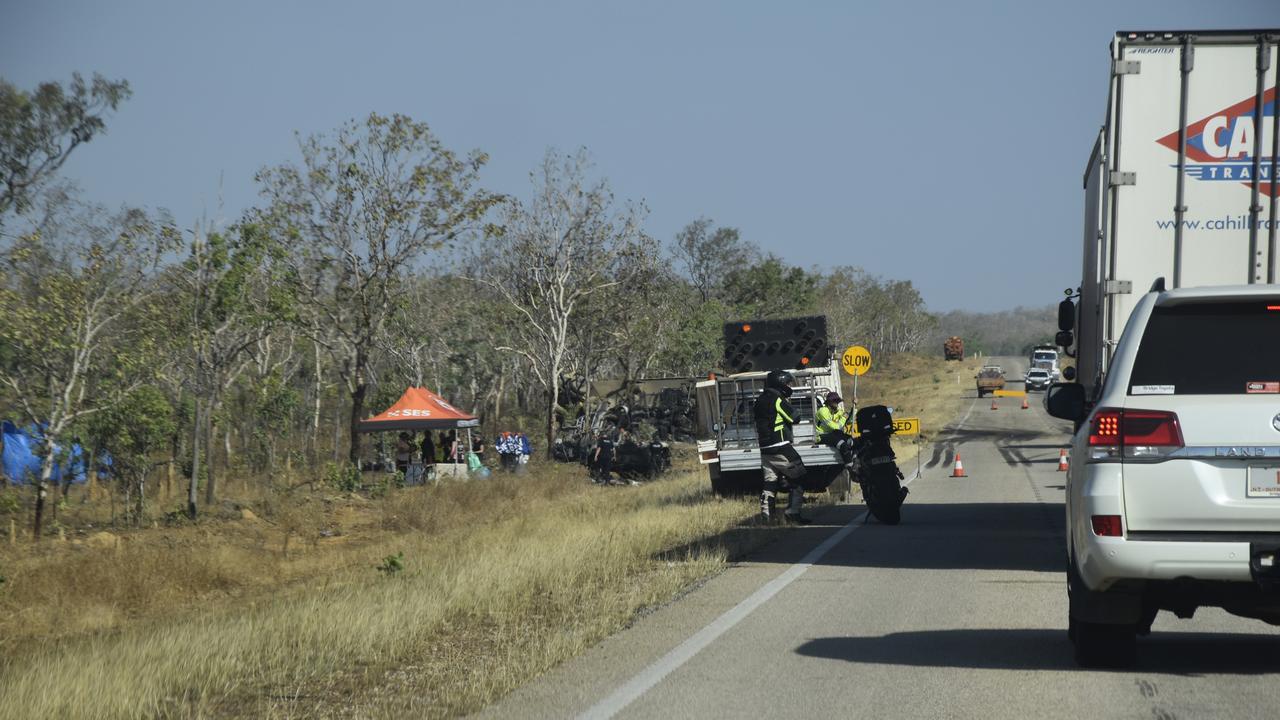 A family of six died in the accident while two people inside the truck survived. Picture: Sierra Haigh