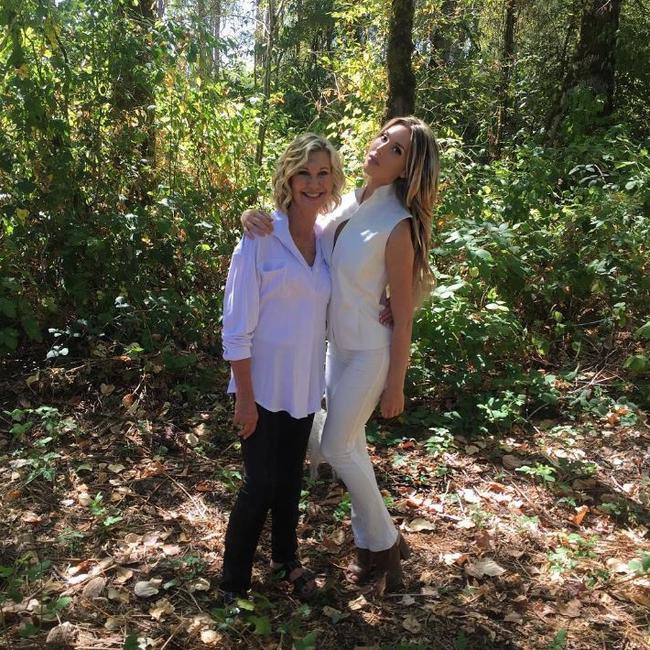 Olivia Newton John and daughter Chloe Lattanzi, 