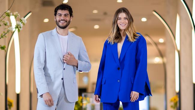 Victoria Lee &amp; Nathan McGuire at the David Jones Bourke St store. Picture: Jason Edwards