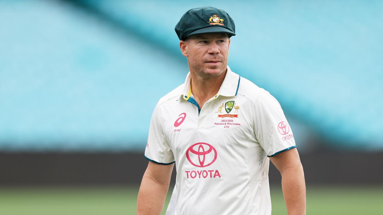 David Warner at the SCG. Photo by Mark Evans/Getty Images.