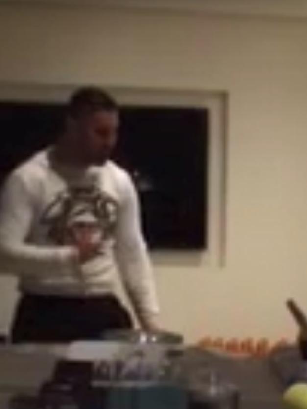 A still from the video shows Mehajer making wild gestures.