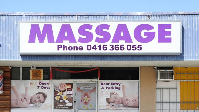 Little Crown Massage in Slacks Creek was named as one of the Covid hot spots. Picture: Liam Kidston.