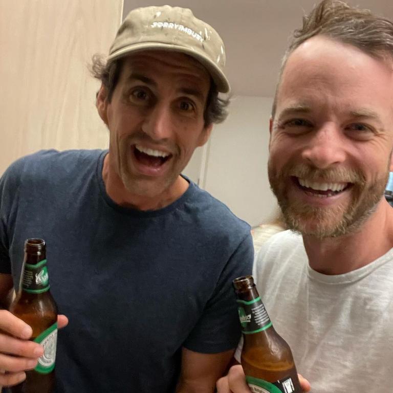 Hamish Blake alongside his close friend and collaborator, Andy Lee. Picture: Instagram