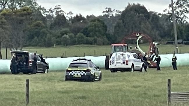 Emergency services were called to the scene of a farming incident in Jack River where a woman was injured and flown to hospital on Wednesday, November 13, 2024. Picture: Jack Colantuono