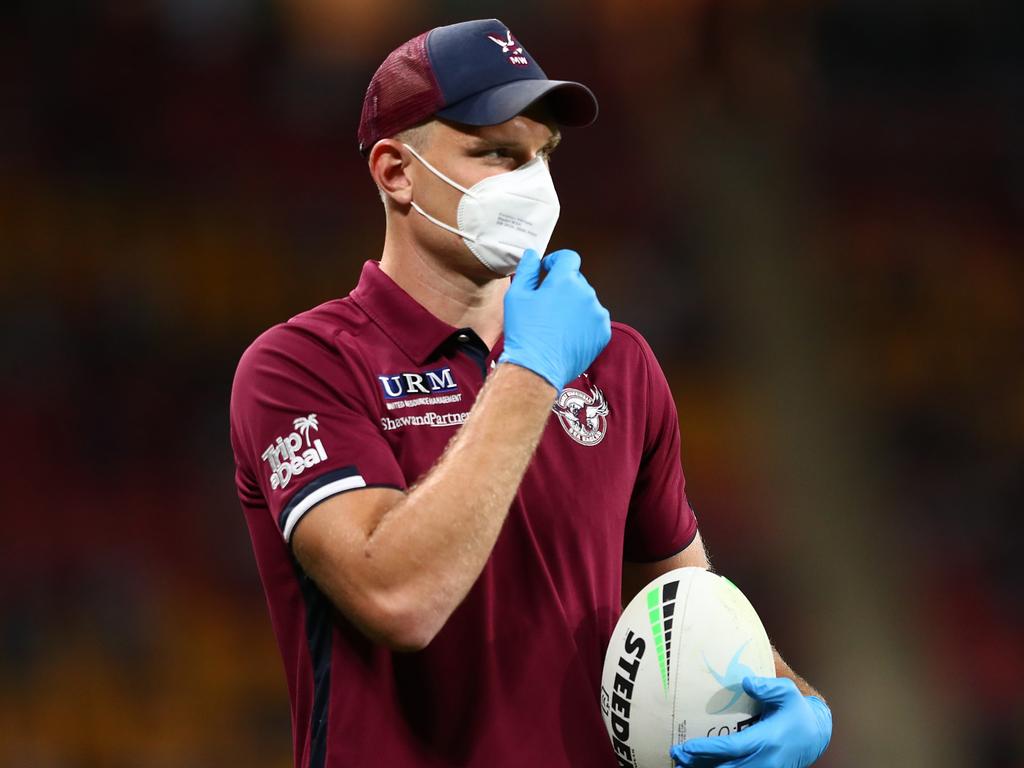 The Sea Eagles struggled without Tom Trbojevic early on. (Photo by Chris Hyde/Getty Images)
