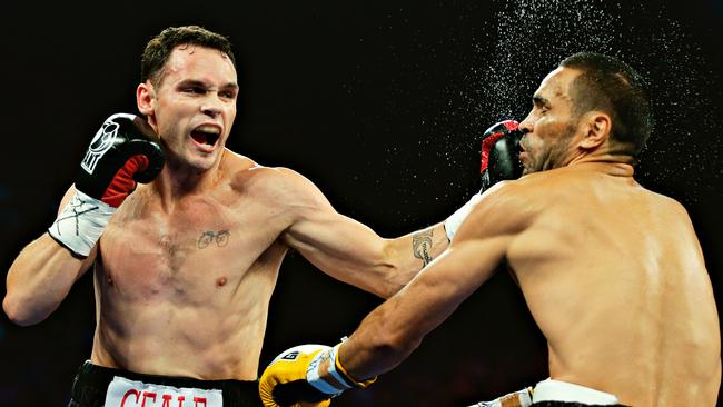 Daniel Geale says everyone loves punching Anthony Mundine. Picture: Brett Costello