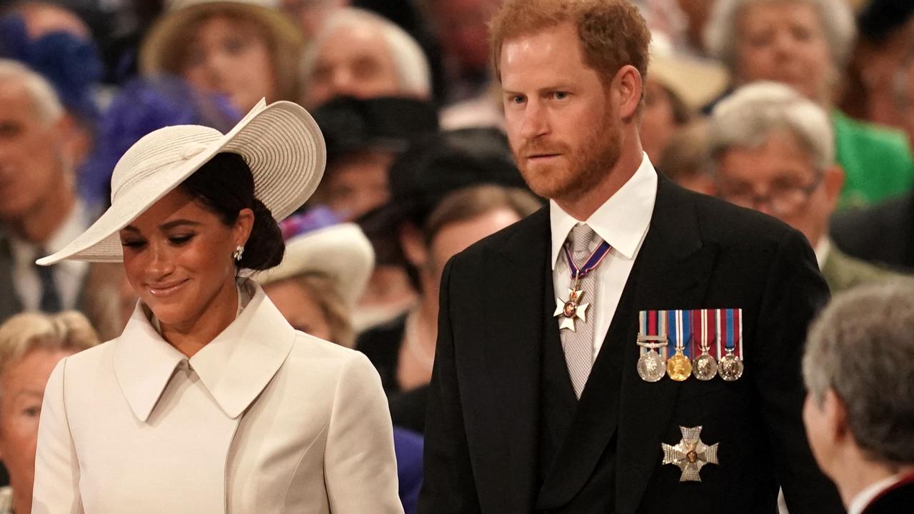 Meghan and Harry flew from the US for the events, with the Queen meeting their daughter Lilibet for the first time. Picture: Aaron Chown/AFP