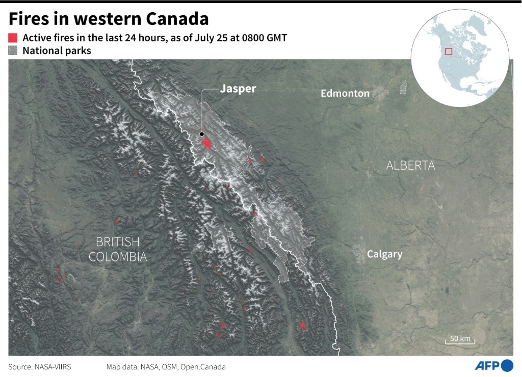 Wildfire Engulfs Parts Of Main Town In Canada’s Jasper National Park 