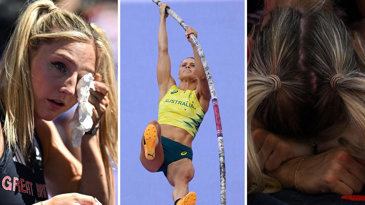 Molly Caudery has pole vault disaster