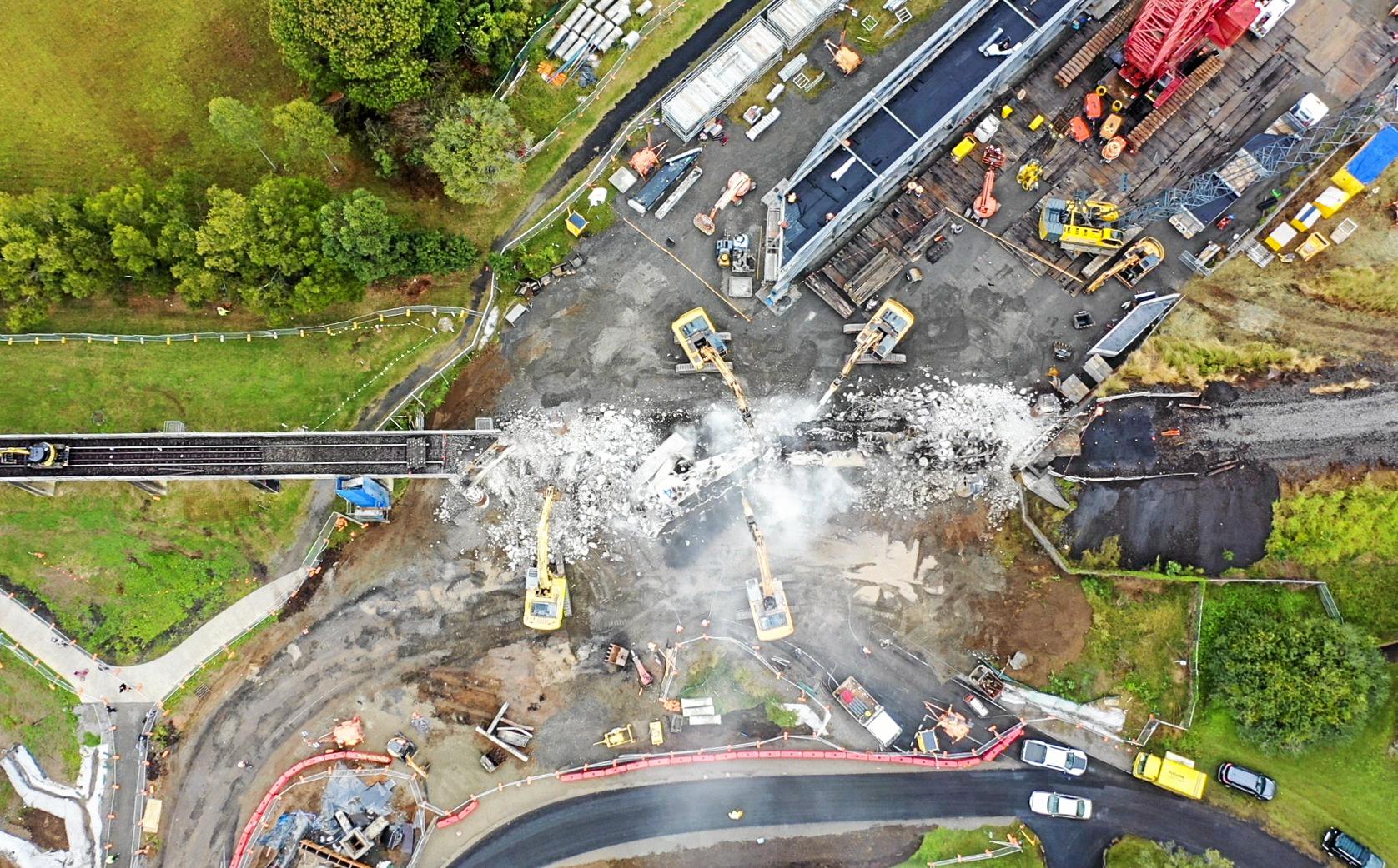 Grafton rail bridge demolition | Daily Telegraph