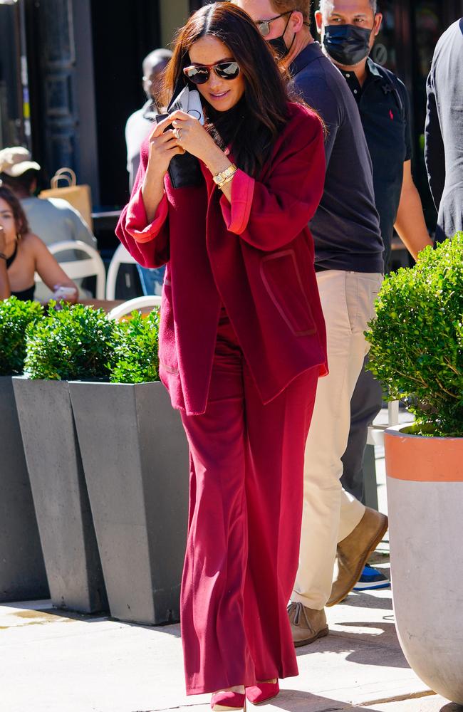 Meghan, the Duchess of Sussex in Harlem, New York on September 24, 2021. Picture: Gotham/GC Images