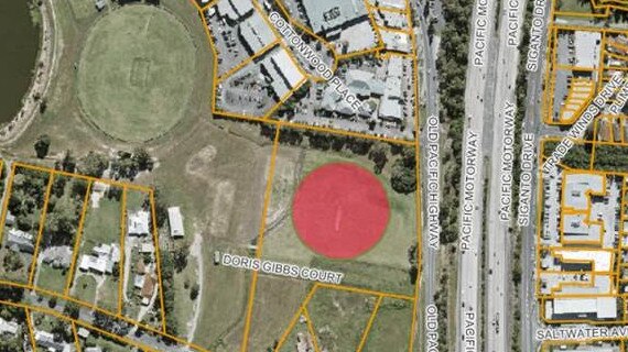 The Gold Coast City Council land at Oxenford where the club would be built.