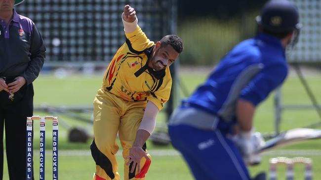 Chad Soper in action for Papua New Guinea. Picture Dean Martin