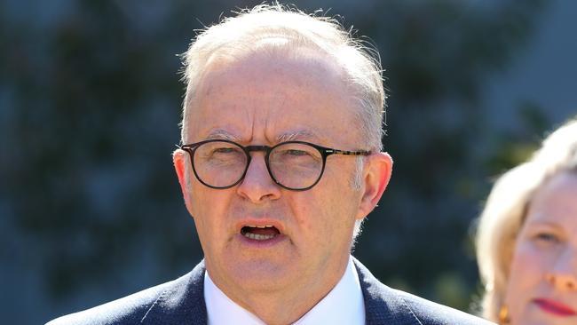 Anthony Albanese was accused of threatening to call a double dissolution election this week. Picture: NewsWire / Gaye Gerard