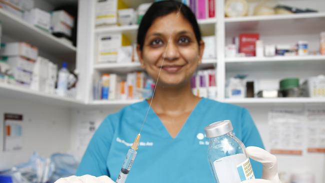 Dr Sonu Haikerwal says vaccination rate among midwives is usually the lowest out of all healthcare workers including doctors and nurses. Picture: Tertius Pickard