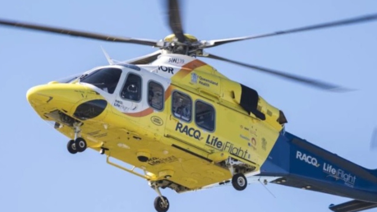 A teenage girl was flown to hospital in a serious condition following a crash on the Burnett Highway.