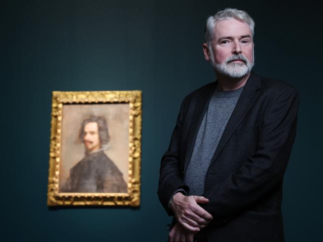 Michael Gallagher is overseeing the presentation of paintings in the European Masterpieces exhibition at QAGOMA. Picture: Lachie Millard