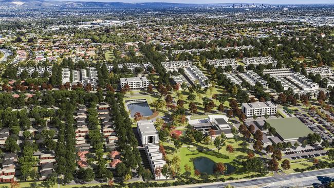 Aerial view of the Villawood masterplan. Supplied by Villawood Properties