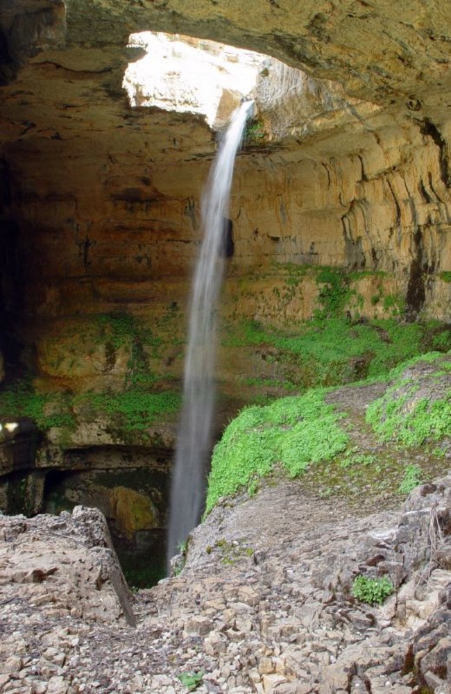 The water shoots down below. Picture: Rabih