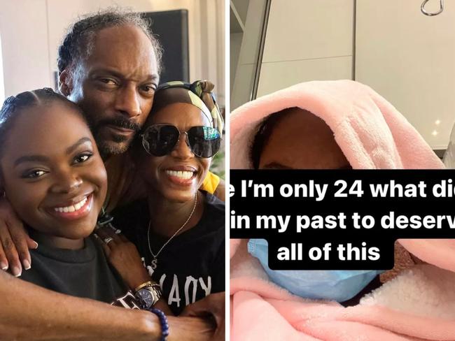 Snoop Dogg's 24-year-old daughter Cori Broadus has suffered a "severe stroke".