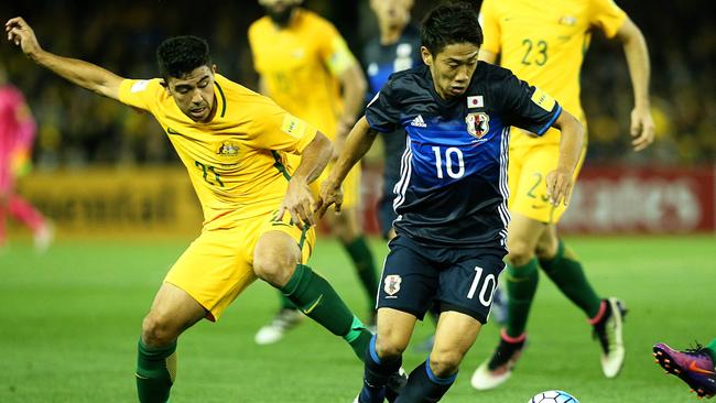 Socceroos vs Japan World Cup qualifyer at Etihad Stadium. Picture: Tim Carrafa