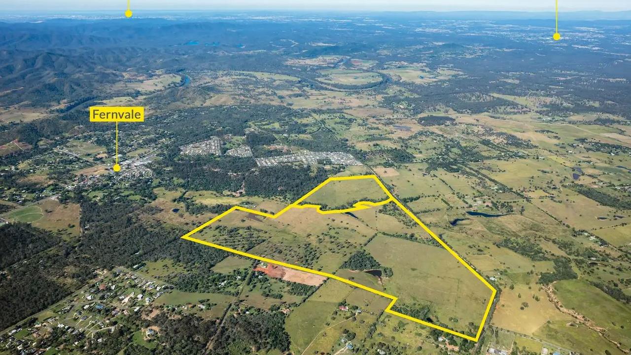 This 153 hectare block in Fernvale has approval for 1447 lots.