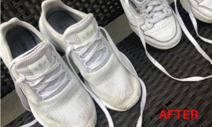 How to clean white hotsell shoes nmd