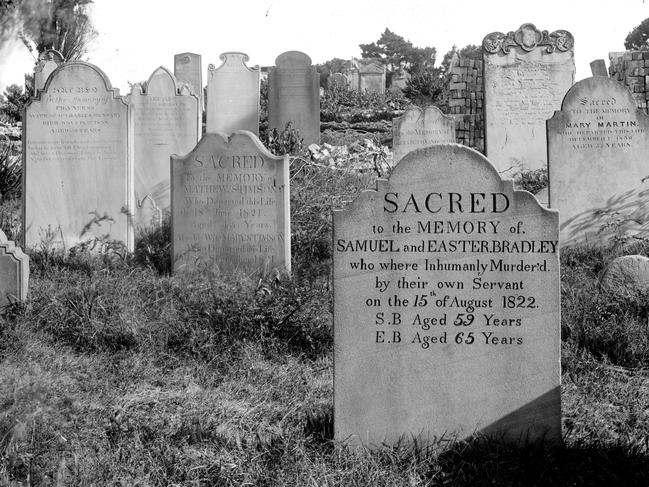 A grim headstone captured by the Fosters. Picture: Supplied