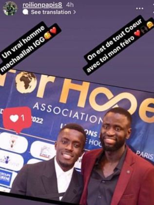 Fellow soccer player Cheikhou Kouyate has come out in support of Gueye. Picture: Instagram / @roilionpapis8