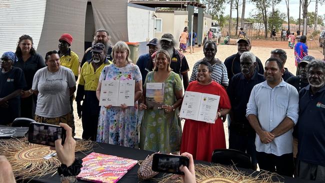 Chief Minister Eva Lawler and other politicians travelled to Maningrida to sign a historic 10-year Local Decision Making Agreement in May, giving the Kunibidji people and neighbouring clang groups greater say on issues like  education, law and justice, community support, and economic development.Â 