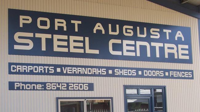 Port Augusta Steel Centre where a worker suffered serious injuries after 1200kg of steel fell on them. Picture: Facebook.