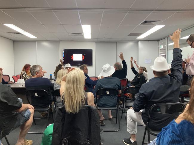 A stand-in chairman was voted in and the meeting went ahead on Tuesday to discuss the problems at Couran Cove resort on South Stradbroke Island. Picture: Supplied