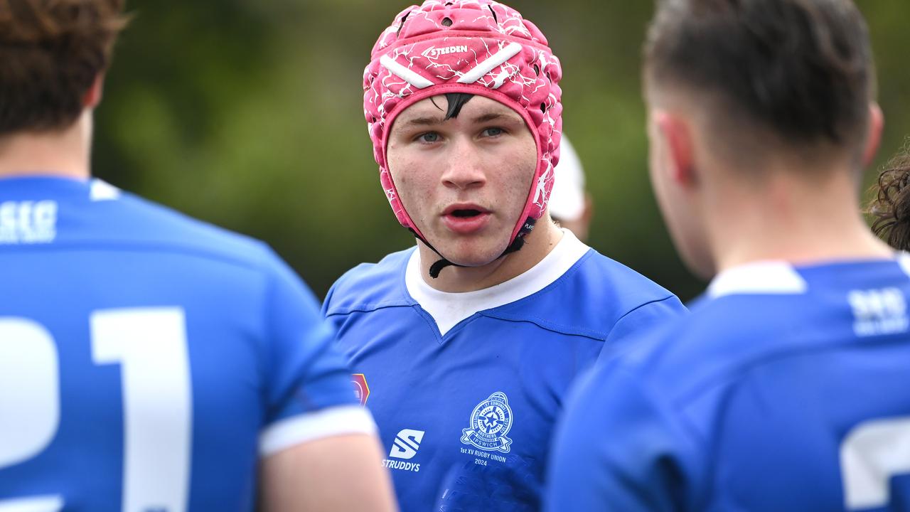 AIC First XV rugby union between Iona College and St Edmund's College. Saturday May 4, 2024. Picture, John Gass