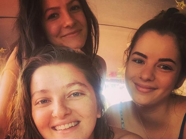 Amelia (front) liked her new friends so much they wore matching rings. Picture: Instagram