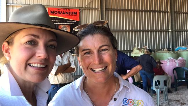 WA Nationals leader Mia Davies, left, and Catherine Marriott.