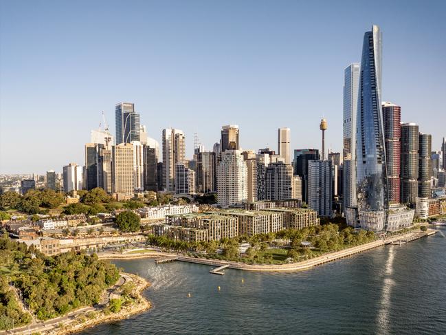 AQUALAND - Central Barangaroo - Aerial - Artist impression. Picture: Supplied