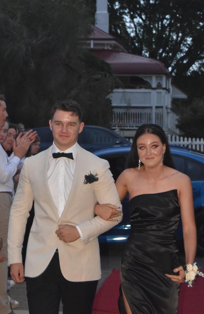 Brock McGee and Karinne Naoum at the 2024 Warwick State High School formal. November 15, 2024.