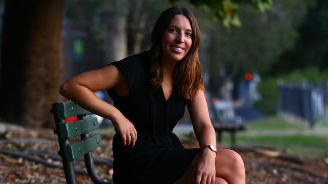 Skilled migrant Clare Veness near her home in Sydney's inner-city Waterloo yesterday. Picture: Britta Campion