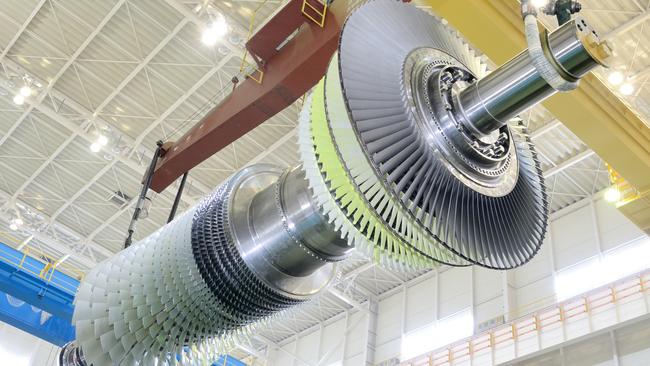 The open cycle gas turbine to be used at Snowy Hydro's Hunter Power Project in NSW's Kurri Kurri. Picture: Mitsubishi Power