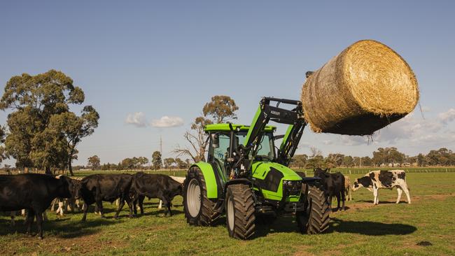 Farmers in Central Victoria have been snapping up mid-horsepower machines, such as the 126hp Deutz-Fahr 5125G HD.