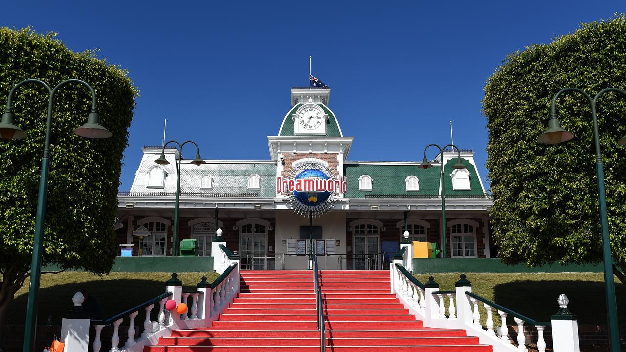 General view of the entrance to the Dreamworld theme park on the Gold Coast. Picture: Dave Hunt/AAP